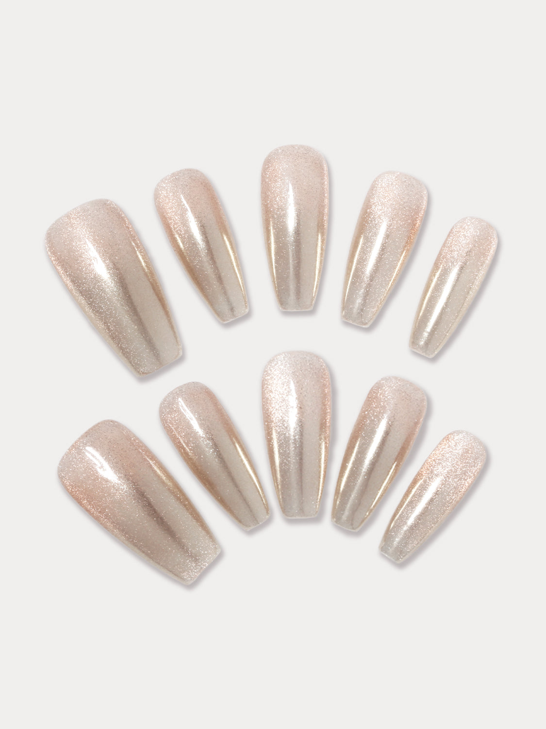 MIEAP glimmer nail set creates a gradient metallic mirror effect using silver chrome powder, with silver wide cat's eye gel applied at the nail roots. In low light, it twinkles subtly like stars, while in strong light, it reveals a dazzling diamond-like brilliance. #MIEAPnails #pressonnail #acrylicnail #nails #nailart #naildesign #nailinspo #handmadenail #summernail #nail2023 #graduationnail #chromenail  #datingnail #promnail