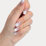 MIEAP Classic White Ombre press on nail set is an essential and timeless design that every nail enthusiast should have. It’s suitable for various occasions and pairs well with any outfit. Whether you're attending a summer event or a graduation ceremony, these nails will complement your look effortlessly. #MIEAP #MIEAPnails #pressonnail #falsenail #acrylicnail #nails #nailart #naildesign #nailinspo #handmadenail #summernail #nail2023 #graduationnail #classicnail #squarenail #shortnail #ombrenail