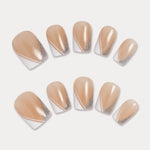 MIEAP White Slanted French Tip press on nail set features slanted French tips which is transformed from the classic French tip nail design. The symmetrical slanted angles are adorned with silver glitter gel, adding a touch of sparkle and enhancing the overall design of the nails. #MIEAP #MIEAPnails #pressonnail #falsenail #acrylicnail #nails #nailart #naildesign #nailinspo #handmadenail #summernail #nail2023 #graduationnail #classicnail #weddingnail #glitternail #shortnail #squarenail #whitenail 